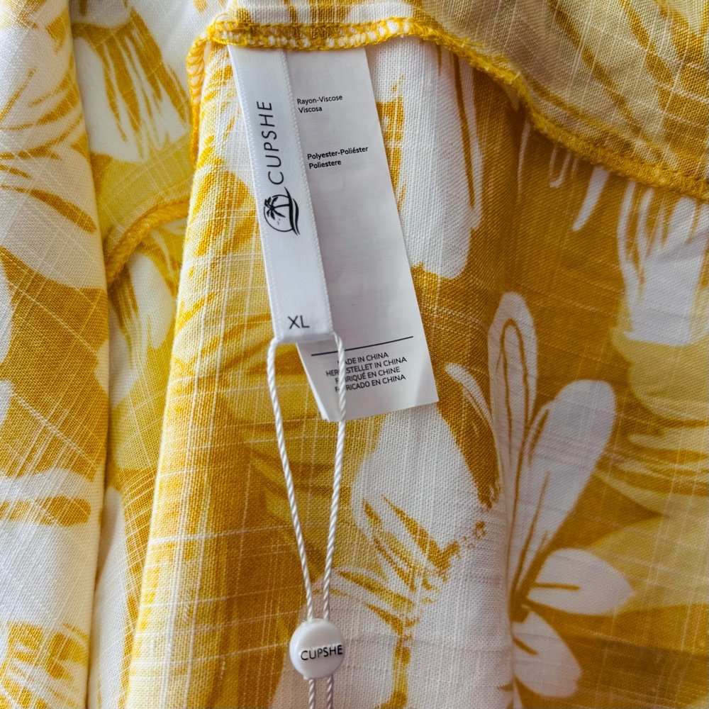 Cupshe Floral Yellow Dress - Picture 3 of 5